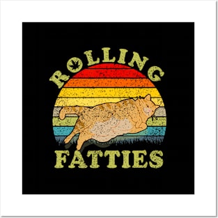 Rolling Fatties Cat ny Fat Kitten s Posters and Art